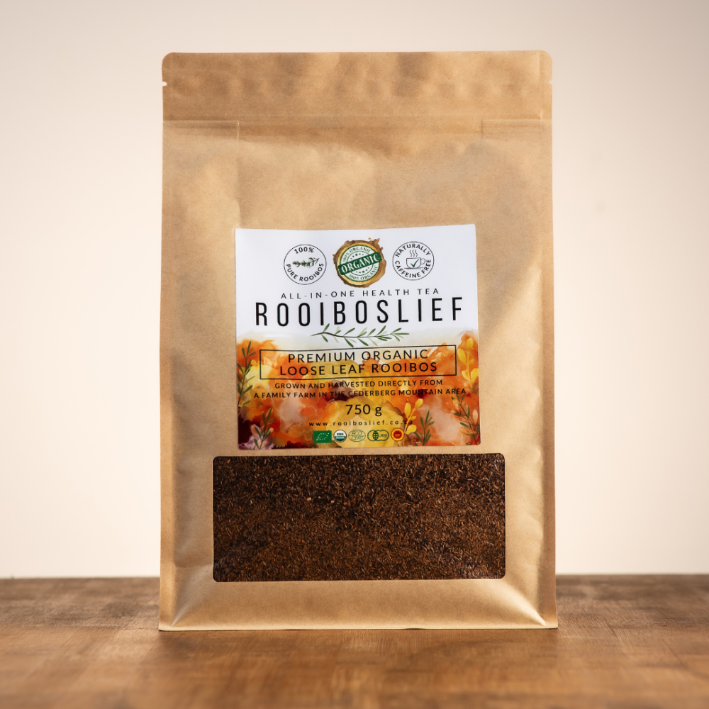 750g Organic Loose Leaf Rooiboslief