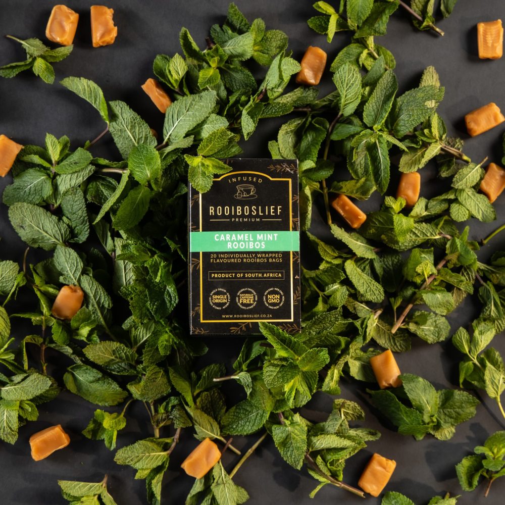 Rooiboslief Premium Infused Rooibos – Caramel Mint